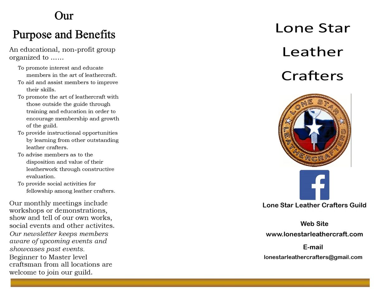 Membership Lone Star Leather Crafters Guild
